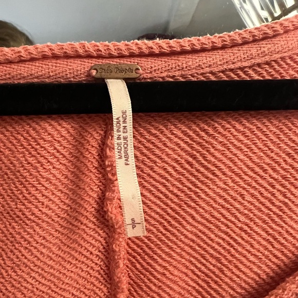 FREE PEOPLE patchwork long sleeve top - Picture 2 of 5